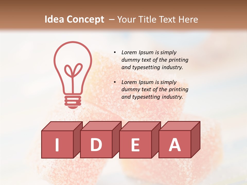 Fresh Peach Fructose PowerPoint Template