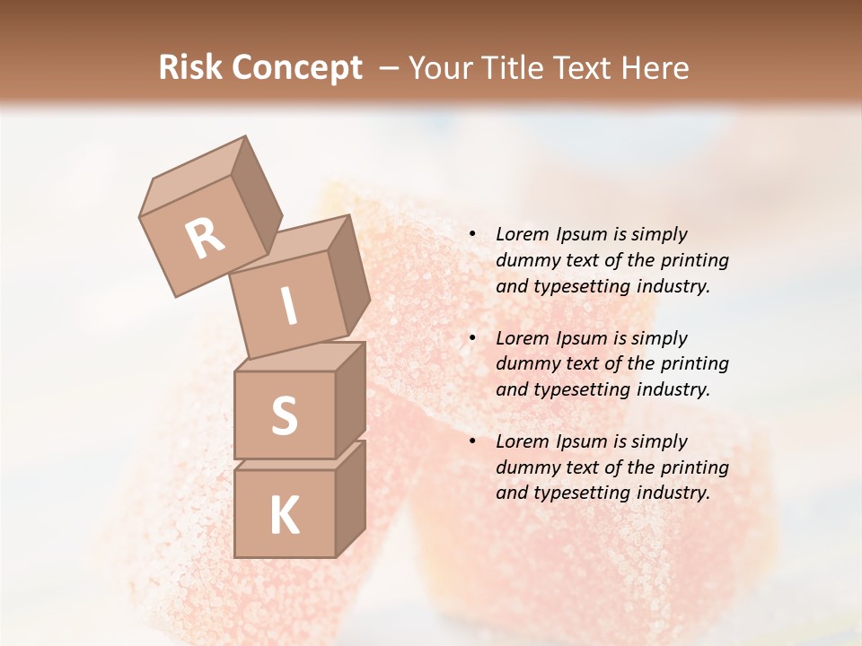 Fresh Peach Fructose PowerPoint Template