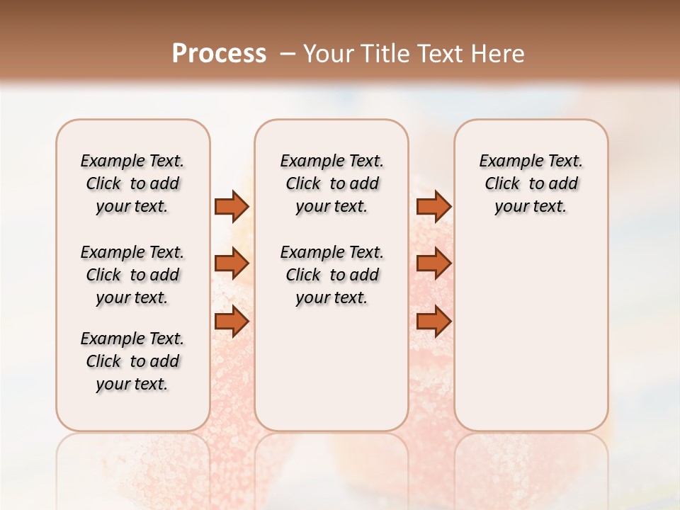 Fresh Peach Fructose PowerPoint Template