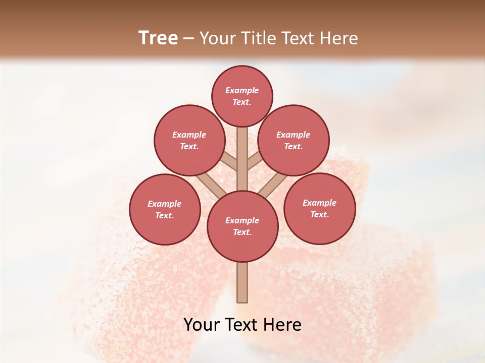Fresh Peach Fructose PowerPoint Template