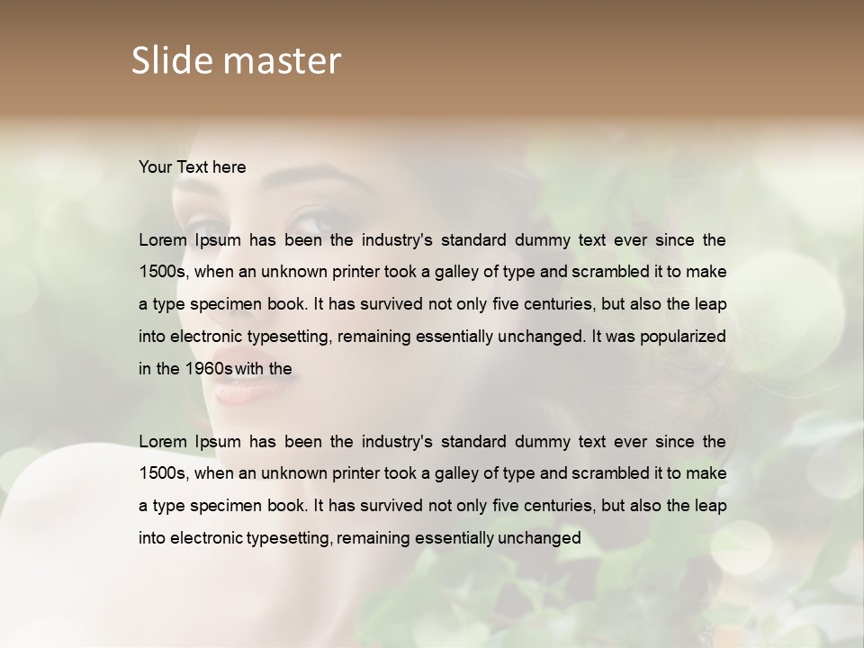 Portrait Outdoor Care PowerPoint Template