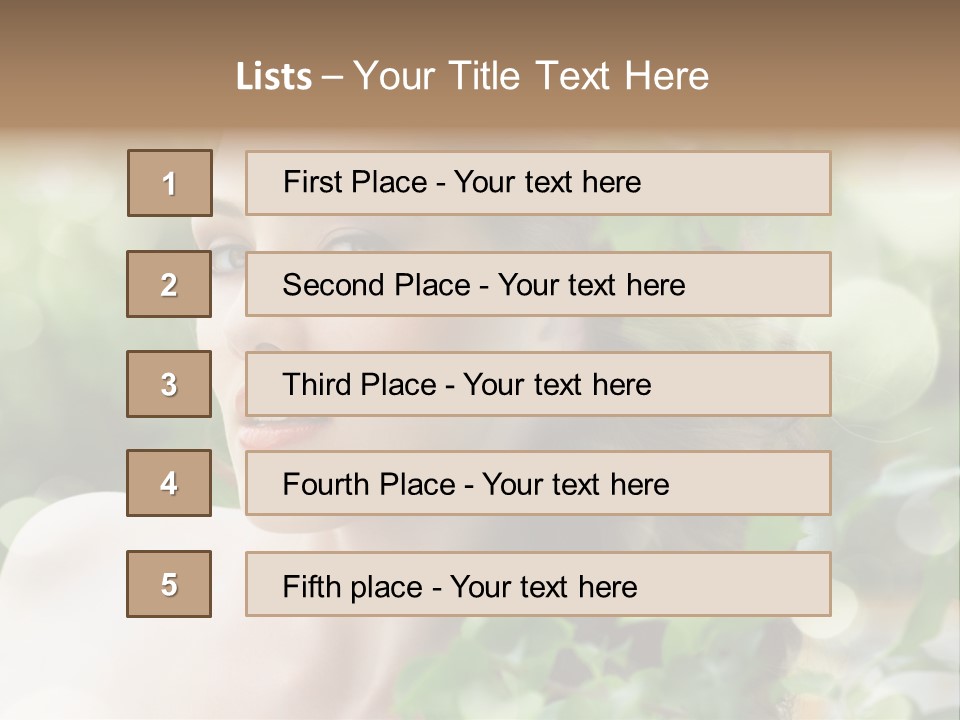 Portrait Outdoor Care PowerPoint Template