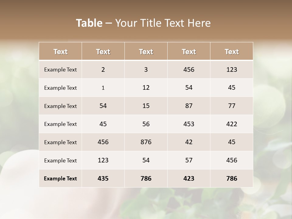Portrait Outdoor Care PowerPoint Template