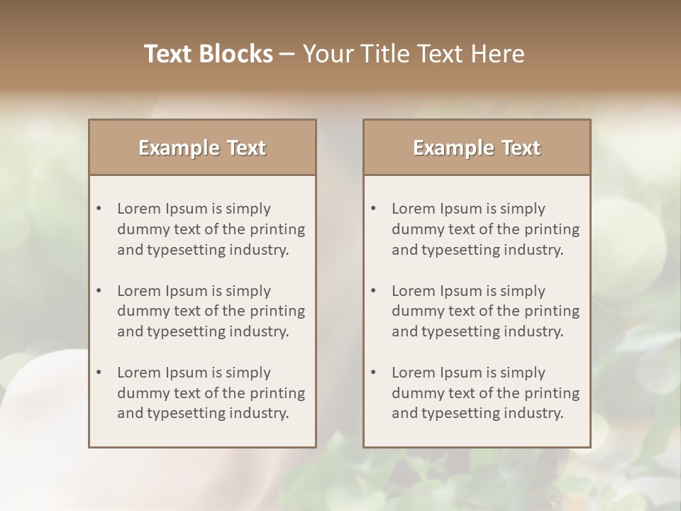 Portrait Outdoor Care PowerPoint Template
