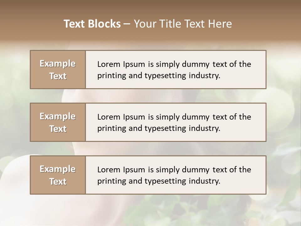 Portrait Outdoor Care PowerPoint Template