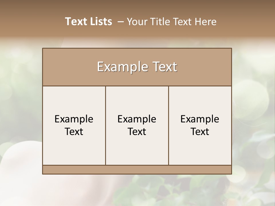 Portrait Outdoor Care PowerPoint Template