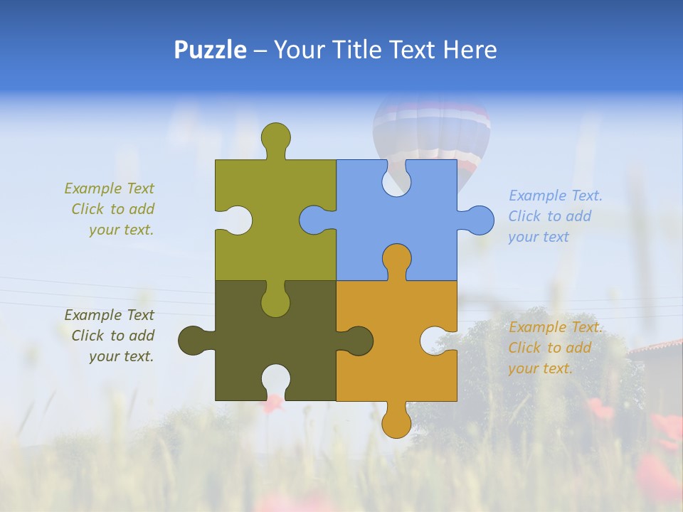 Air Landing Heat PowerPoint Template