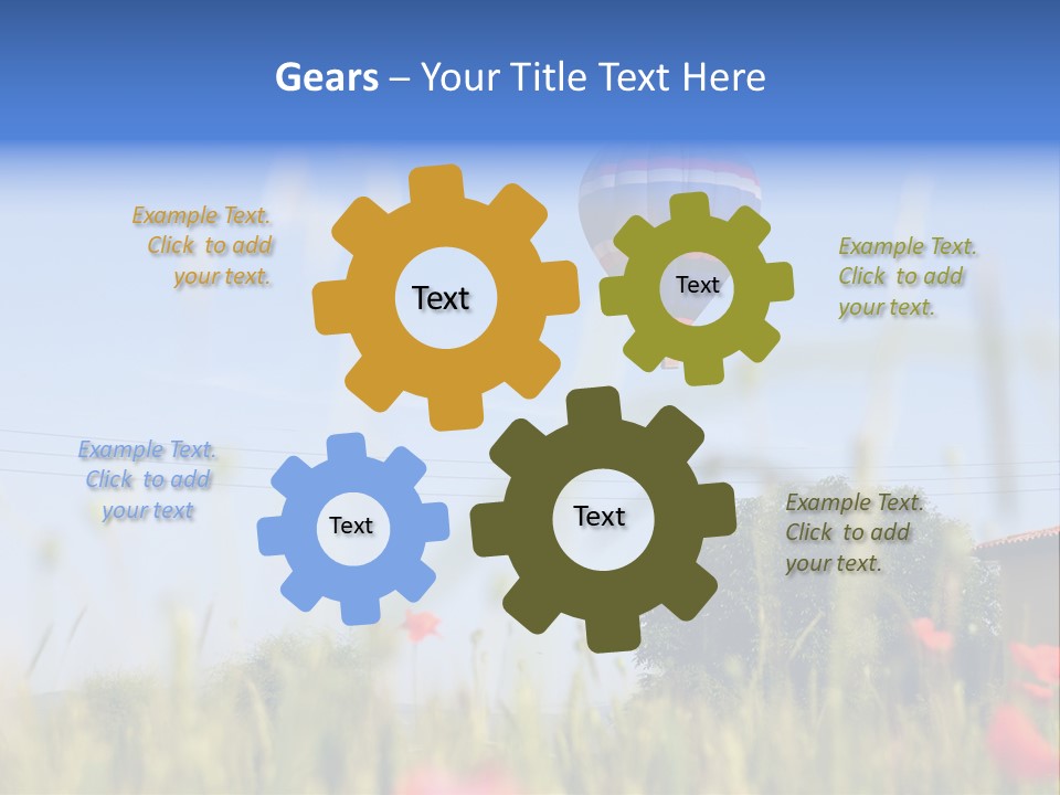 Air Landing Heat PowerPoint Template