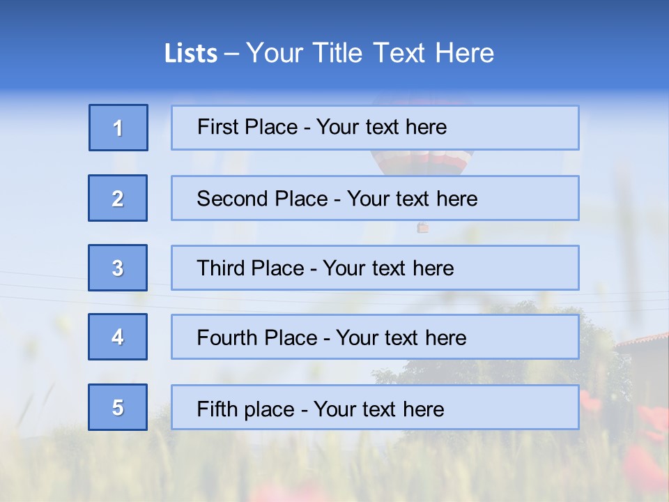 Air Landing Heat PowerPoint Template