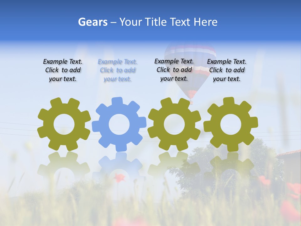 Air Landing Heat PowerPoint Template