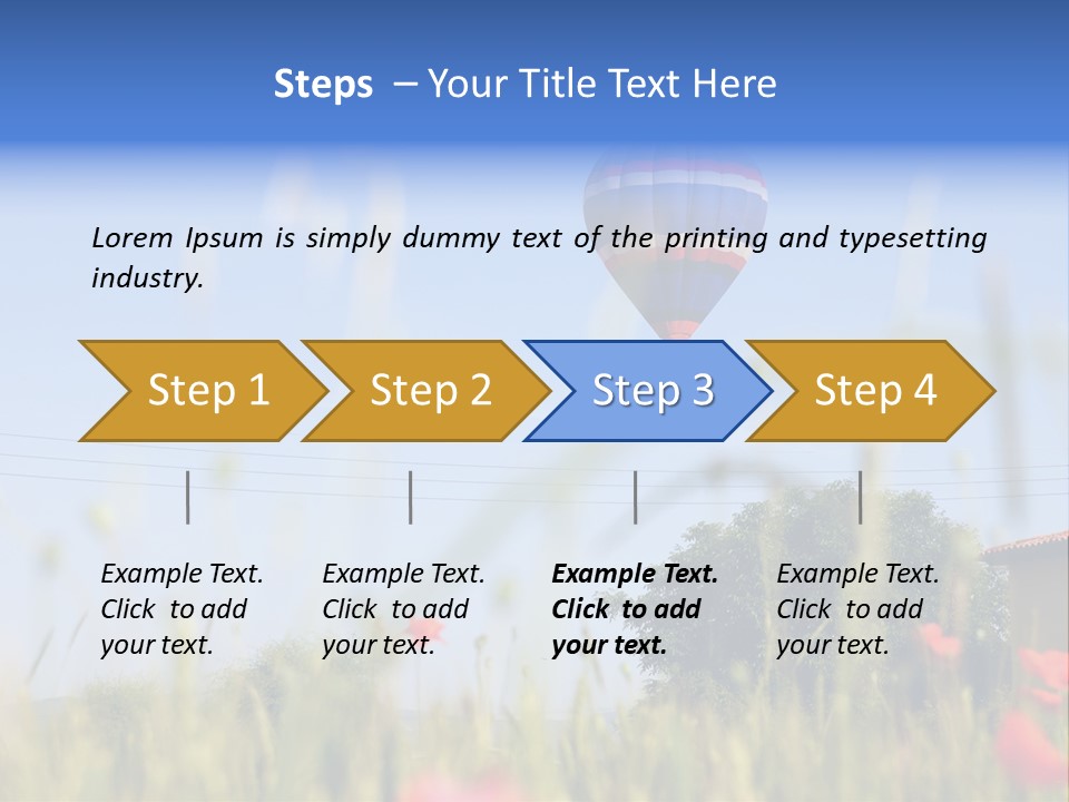 Air Landing Heat PowerPoint Template