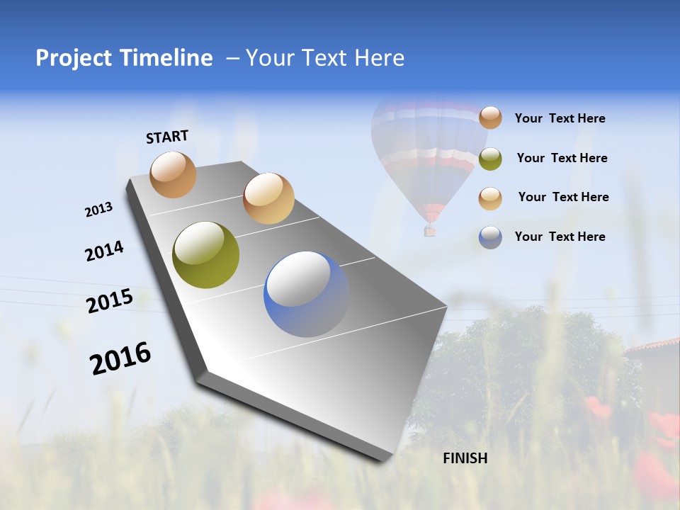 Air Landing Heat PowerPoint Template