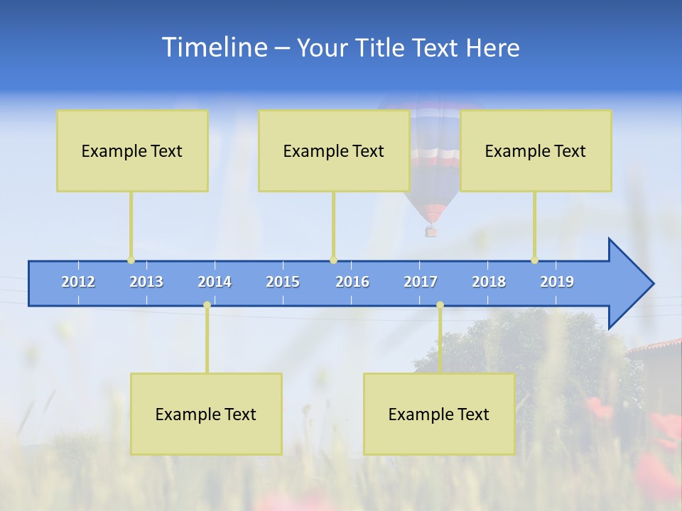 Air Landing Heat PowerPoint Template