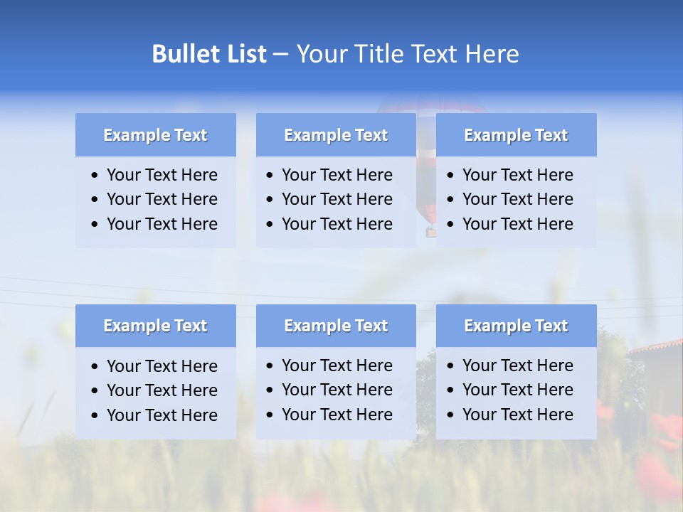 Air Landing Heat PowerPoint Template