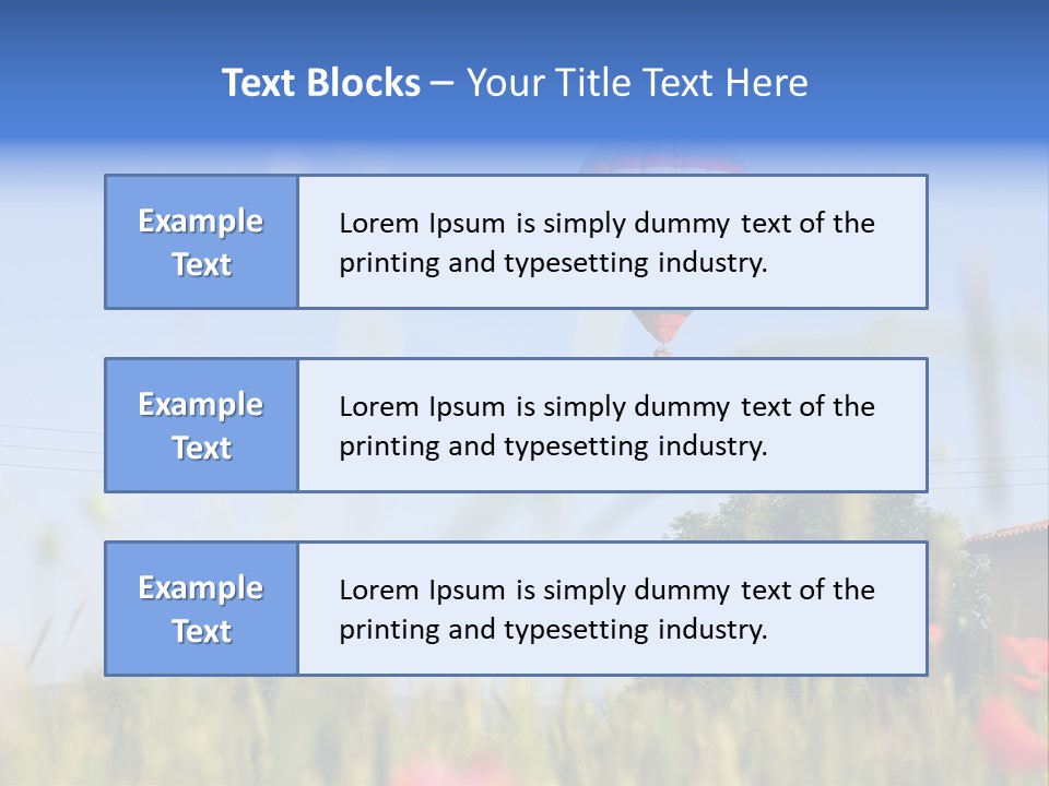 Air Landing Heat PowerPoint Template