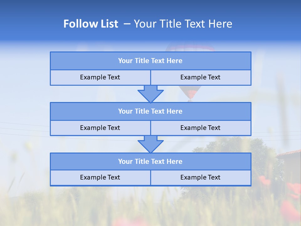 Air Landing Heat PowerPoint Template