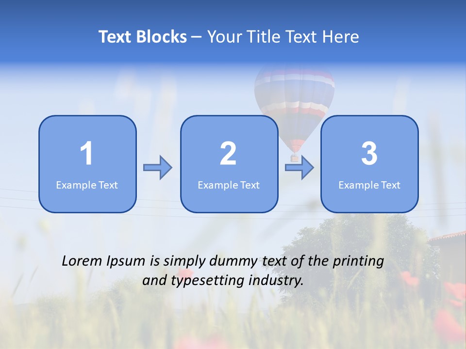 Air Landing Heat PowerPoint Template