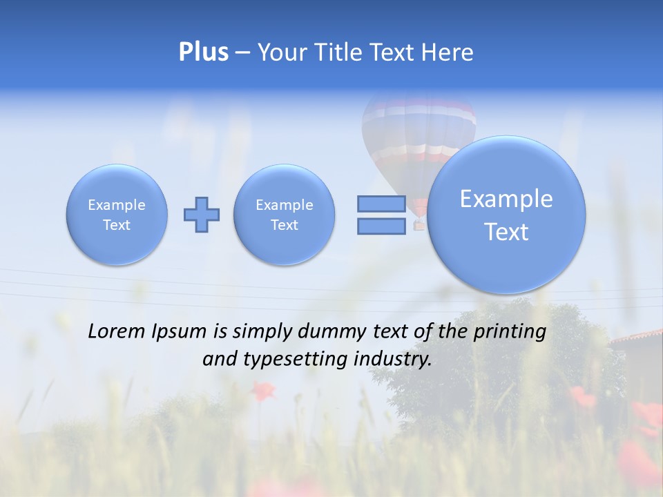 Air Landing Heat PowerPoint Template