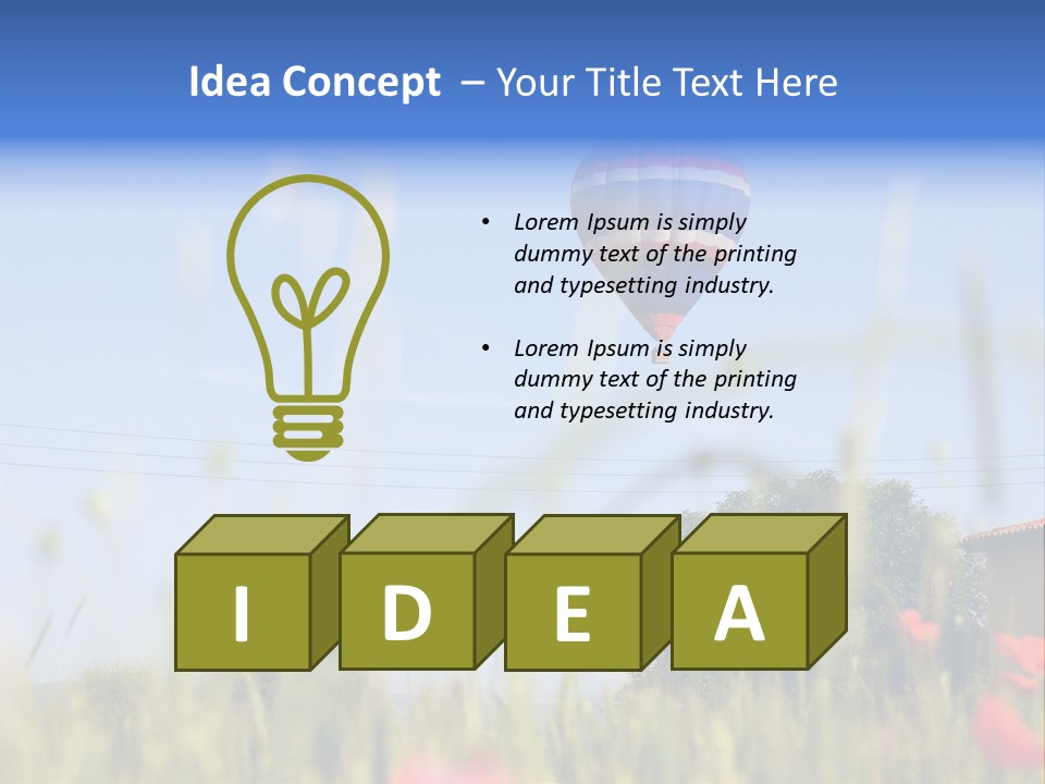 Air Landing Heat PowerPoint Template
