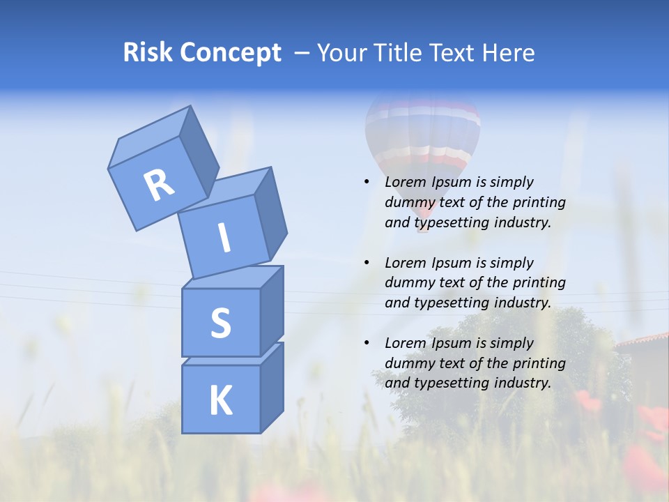 Air Landing Heat PowerPoint Template