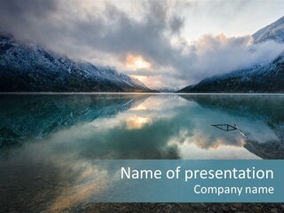 Water Reflections Plansee PowerPoint Template