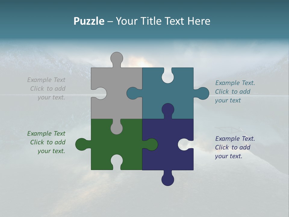 Water Reflections Plansee PowerPoint Template