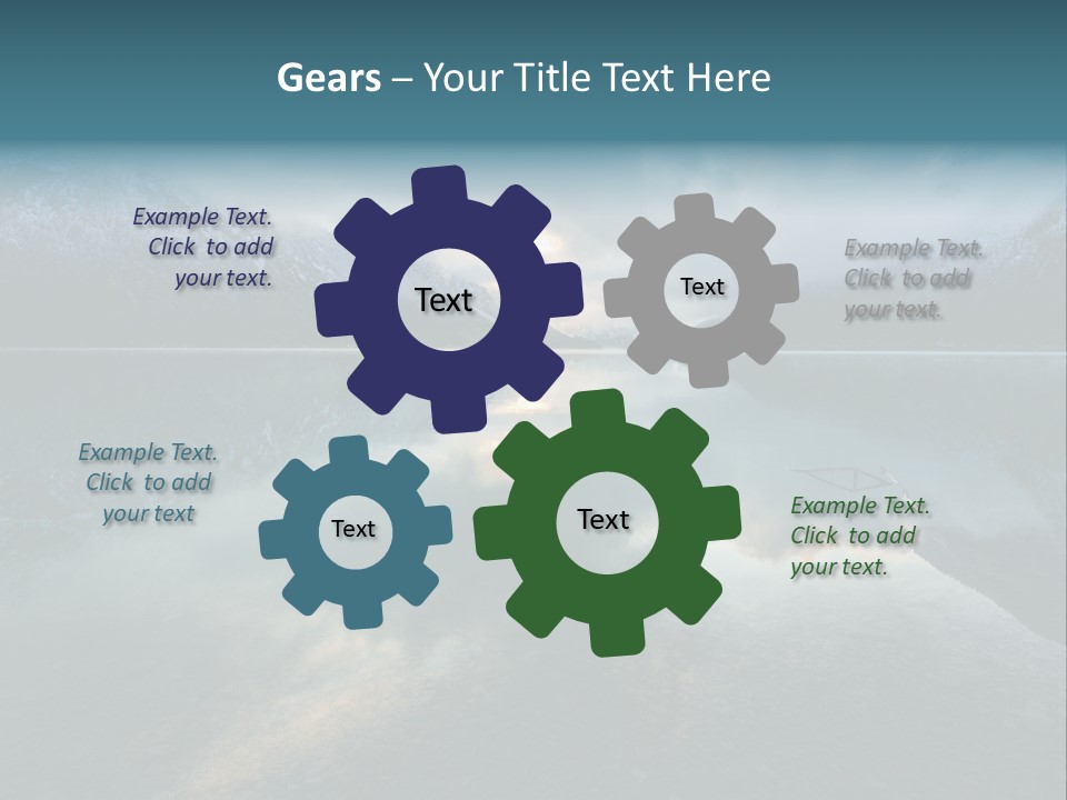 Water Reflections Plansee PowerPoint Template