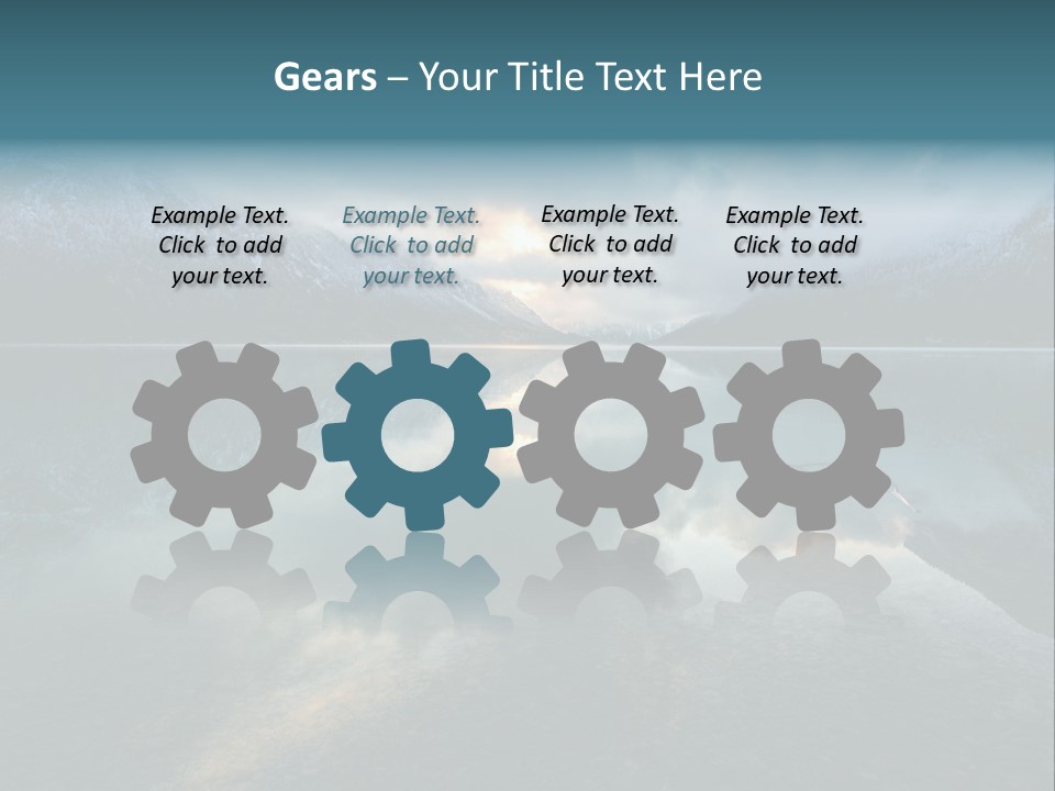 Water Reflections Plansee PowerPoint Template