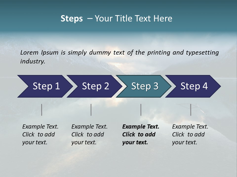 Water Reflections Plansee PowerPoint Template