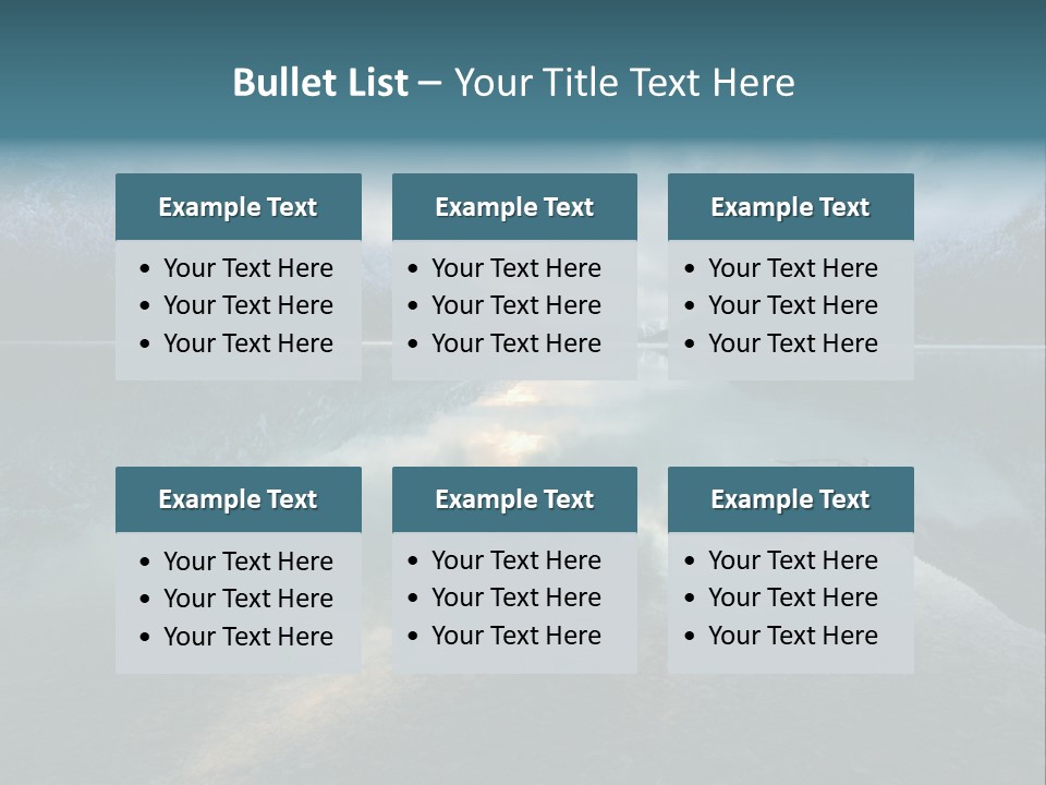 Water Reflections Plansee PowerPoint Template