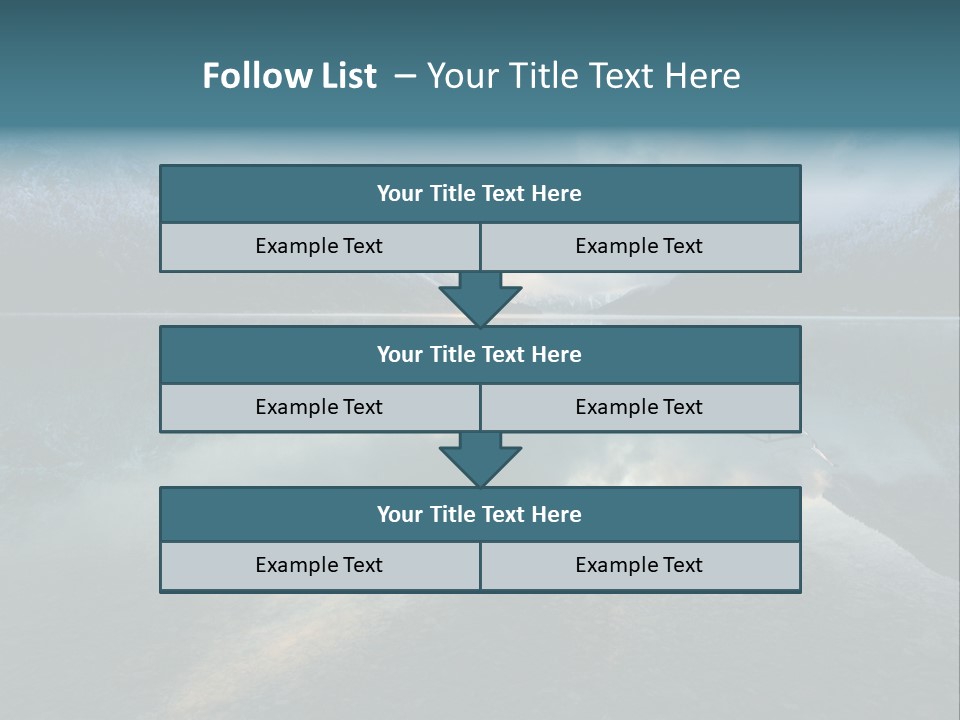 Water Reflections Plansee PowerPoint Template