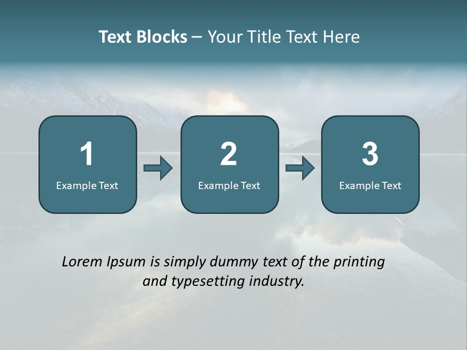 Water Reflections Plansee PowerPoint Template