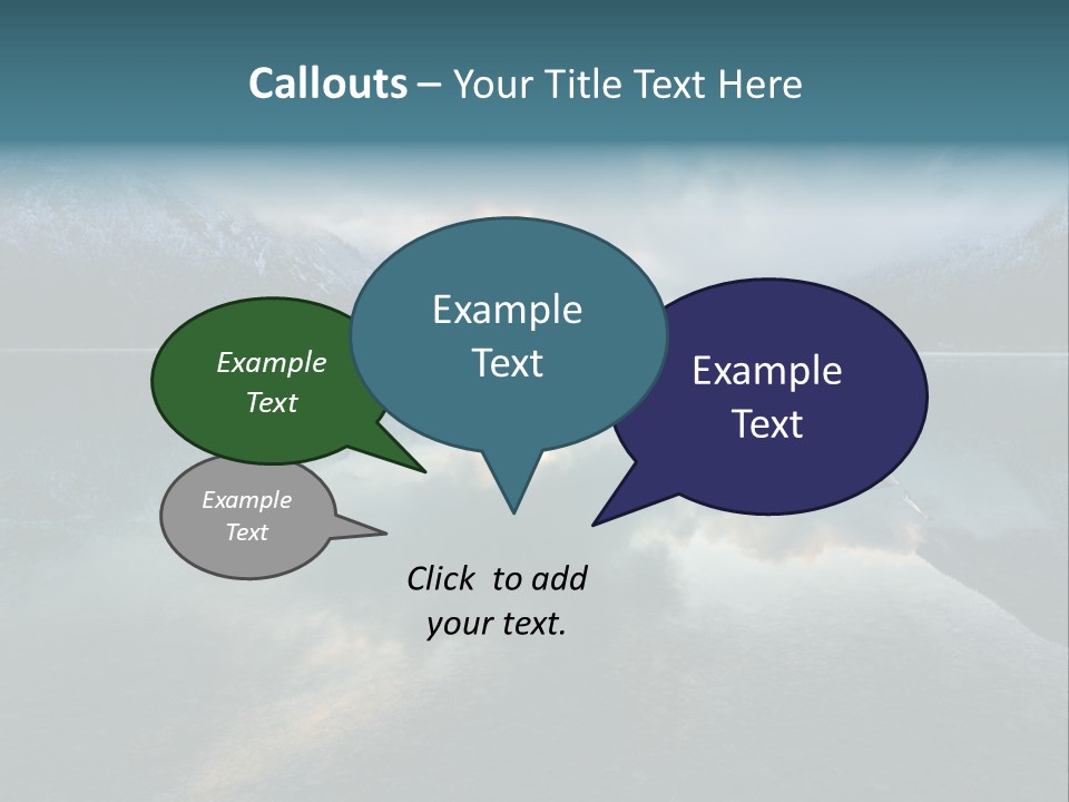 Water Reflections Plansee PowerPoint Template