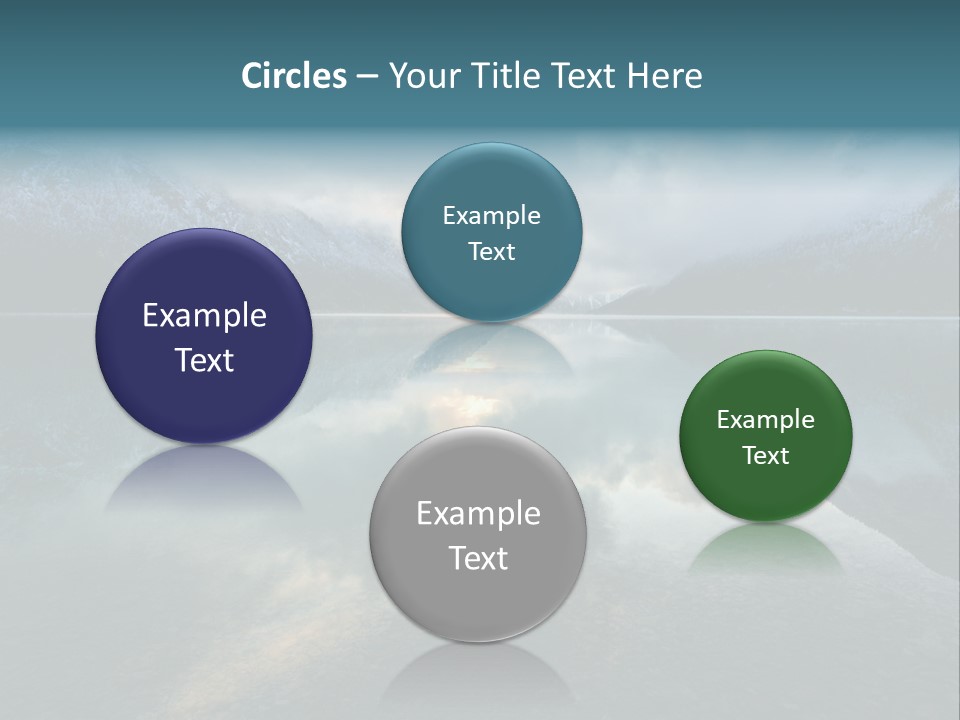 Water Reflections Plansee PowerPoint Template