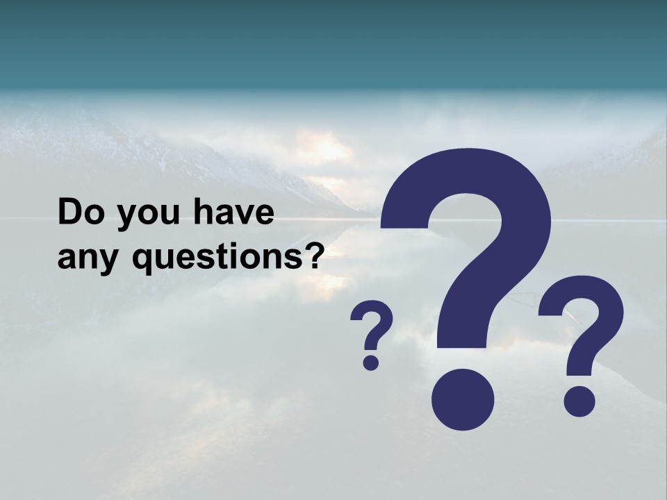 Water Reflections Plansee PowerPoint Template