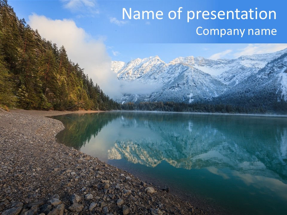 Reflections Landschaften Austria PowerPoint Template