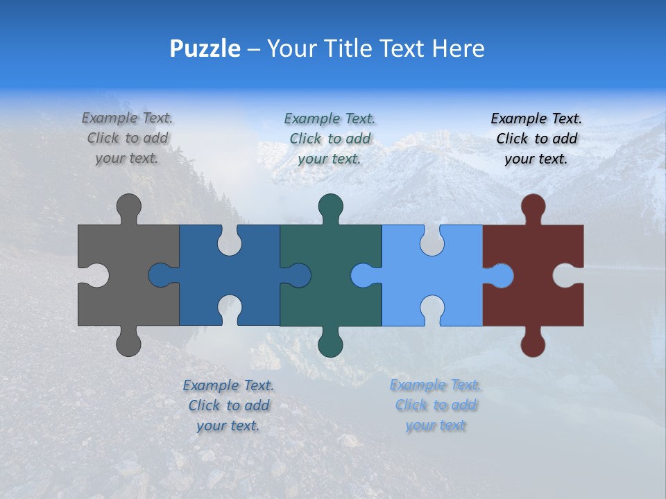 Reflections Landschaften Austria PowerPoint Template