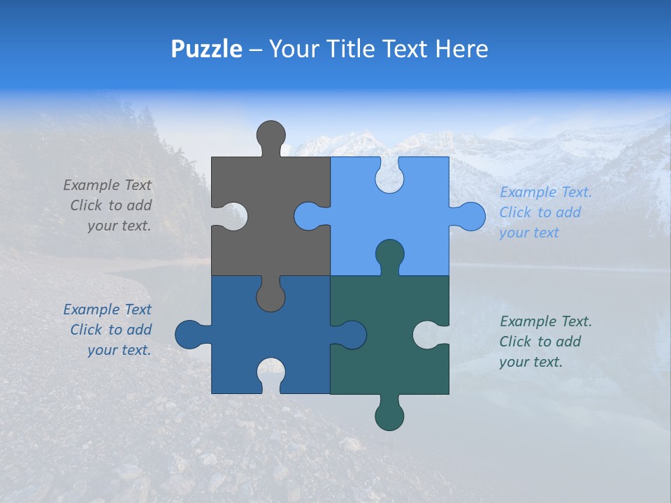 Reflections Landschaften Austria PowerPoint Template