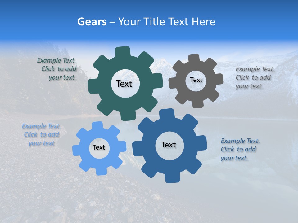Reflections Landschaften Austria PowerPoint Template