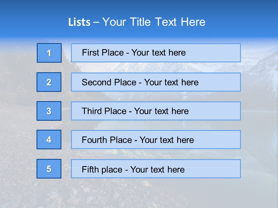 Reflections Landschaften Austria PowerPoint Template