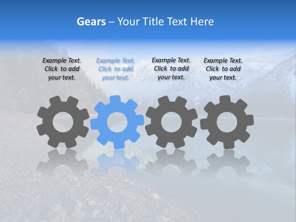 Reflections Landschaften Austria PowerPoint Template