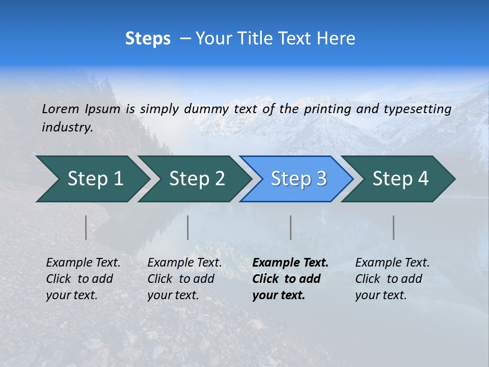 Reflections Landschaften Austria PowerPoint Template