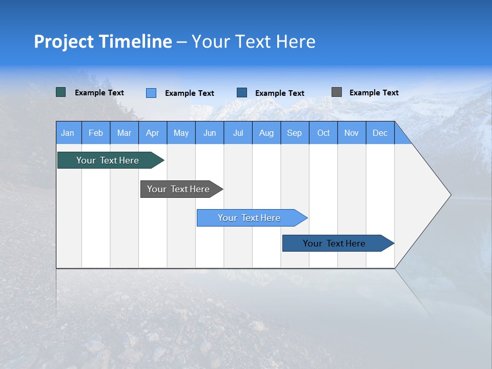 Reflections Landschaften Austria PowerPoint Template