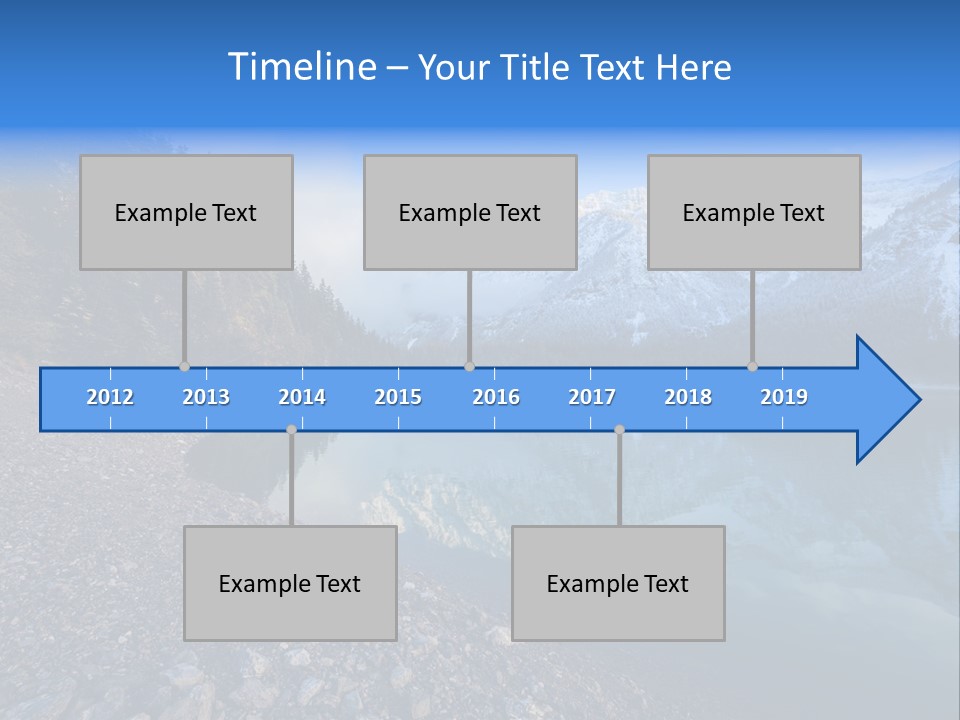 Reflections Landschaften Austria PowerPoint Template