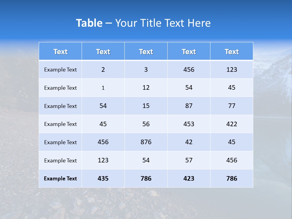 Reflections Landschaften Austria PowerPoint Template