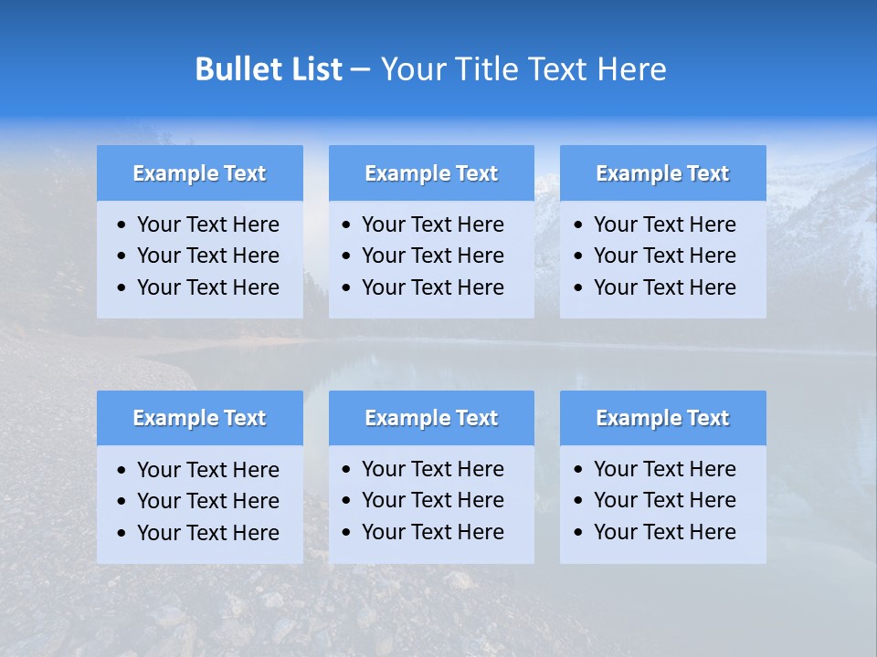 Reflections Landschaften Austria PowerPoint Template