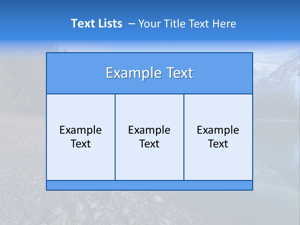 Reflections Landschaften Austria PowerPoint Template