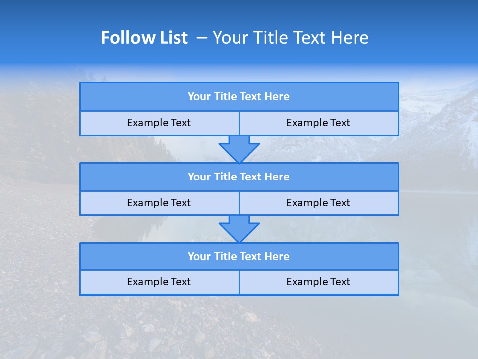 Reflections Landschaften Austria PowerPoint Template