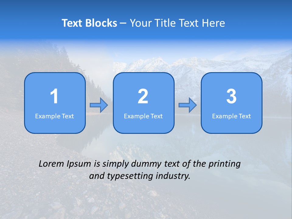 Reflections Landschaften Austria PowerPoint Template