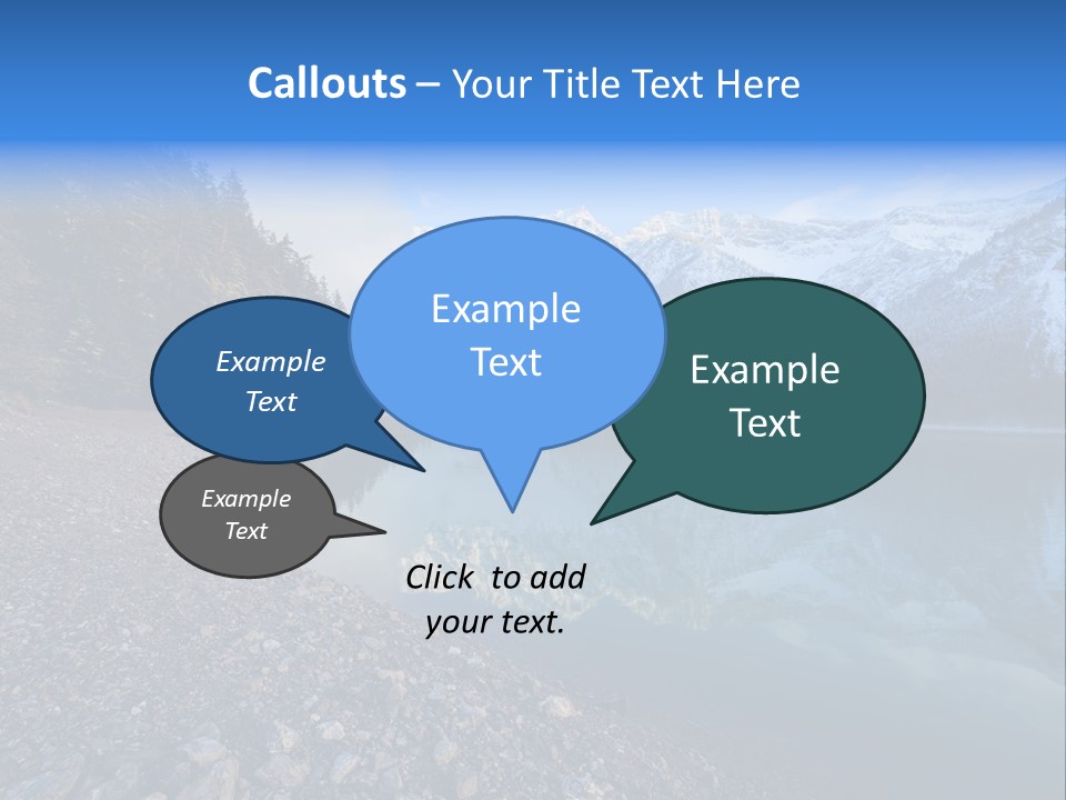 Reflections Landschaften Austria PowerPoint Template